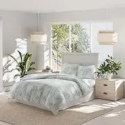 [Tommy Bahama] King Duvet Cover Set, Reversible Cotton Bedding Set with Matching Shams, Tropical Home Décor (Canyon Palms Green, King)
