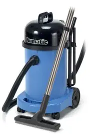 NUMATIC WV470 COMMERCIAL WET AND DRY VACUUM CLEANER ENGLAND with folding handle
