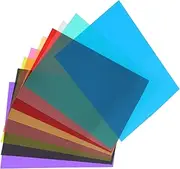 HAPINARY PVC Film Sheets Light Gels for Photography Plastic Sheets Light Diffuser Lighting Gel Filter Set