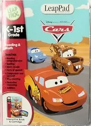 Leap Frog LeapPad Disney Pixar Cars K-1st Grade Book and Cartridge