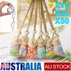 Up to 50x Car Hanging Diffuser Air Freshener Perfume Mini Glass Bottle Ornament