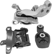 3Pcs Engine Mount Rubber Set Compatible with Mazda 3 Axela CX5 CX-5 2013-2019 KR11-39-070 KR15-39-060A KR12-39-040 Gearbox Bracket