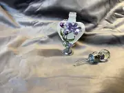 Perfume Bottle 10ML Refillable High-quality Frosted Glass Crystal Top