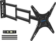 MOUNTUP Long Arm TV Wall Mount for Most 26-65 Inch TVs, Corner TV Mount with 37.4 Inch Extension Arm, Smooth Swivel Tilt Single Stud Full Motion TV Bracket Max VESA 400x400mm, Holds to 77 lbs, MU0047