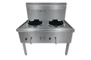 Gasmax Freestanding Natural Gas Double Waterless Wok Duck Bill Burner 1200mm Width- WW-2N