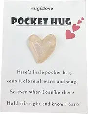 XIAOBAN A Little Pocket Hug, Little Heart Pocket Hug Token, Heart Keepsake Token For Mom You Miss Gifts Thinking You Grandma, Gif