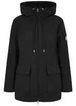 Moncler Leandro Hooded Shell Parka - Black - 1 (UK 10 / S) 1 (UK 10 / S)