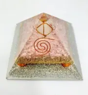 Rose Quartz Crystal Merkaba Orgonite Orgone Pyramid EMF Protection Energy