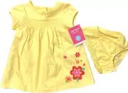 Carter’s Baby Yellow Floral Dress & Bloomer Set - Size 6m -New