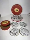 Artisanal Cheese Plates by BIA Cordon Bleu 7” Set of 4 + 12” Plate In BOX Rare