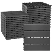 ToLanbbt Plastic Interlocking Deck Tiles 27 Pack 12"x12" Waterproof Indoor Ou...