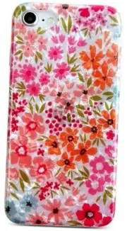 for iPhone SE/8/7 Case - Cute Flower Shell Pattern Soft Bumper Lightweight