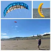 2.5m Dual Line Stunt Power Kite Soft Kite Parafoil Kitesurf Fly Outdoor Sports