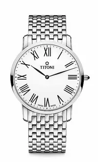 在飛比找樂天市場購物網優惠-TITONI瑞士梅花錶纖薄系列TQ52918S-584簡約金