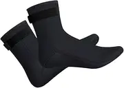 [FOYTOKI] 1 Pair Socks for Men Water Socks Scuba Socks fin Socks Beach Swim Socks Anti-wear Socks nonskid Swim Socks Keep Warm Diving Socks Sports Socks Beach Socks Man Neoprene