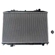 Aluminum Core Plastic Tank Radiator With Cap Fit For Nissan Navara D22 2.5L YD25 Turbo Diesel Manual 12/2007-ON