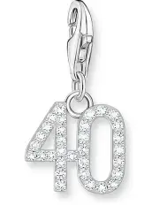 [Thomas Sabo] Club Number 40 CZ Charm in Silver
