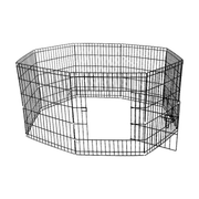 24" 8 Panel Pet Dog Playpen Puppy Exercise Cage Enclosure Fence Play Pen
