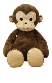 NEW IN STOCK Lambs & Ivy Bedtime Originals Plush Brown Curly Tail Monkey