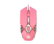 P14 Pink Wired Gaming Mouse with Sound and Light Mice Computer Accessories Portable Design for Windows IOS and Android Tablet