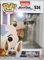 AANG w/ MOMO Avatar Pop Animation 4" Vinyl Figure #534 Funko MINT 2018