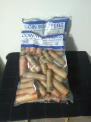 Coin Wrappers 3/36 Ct. Bag Paper Money Tubes Assorted N F String And Son