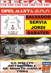 DECAL OPEL MANTA 400 S.SERVIA R.MONTECARLO 1984 DnF (09)