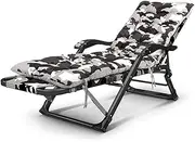 G Loungers and Recliners Folding Adjustable Sun Lounger Chair uflage Pattern Sunbed for The Beach Pool Outdoor Patio Camping Feet Steel c320