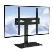Universal TV Stand Mount TV Stand for 32"-55" TVs Adjustable Height TV Stand Base Glass style1845