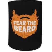 Alcohol Animal Stubby Holder - Fear The Beard - Funny Novelty Birthday Gift Joke Beer Can Bottle Coolie