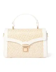 [Forever New] Wyn Weave Lock Bag in White