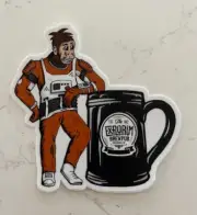 EXPLORIUM BREWING MONKEY CHIMPANZEE BEER sticker decal craft Wisconsin brewery