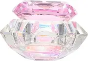NULYLU Crystal Nail Dish Bowl Cup Elegant Watercolor Design Glassware for Nail Art Liquid for Salon and Home Use Easy to Clean Stylish Accessory and Enthusiasts