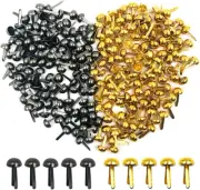 Sourceton 500 Pieces Paper Fasteners Brads, round Metal Fasteners Brads for P...