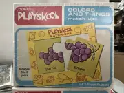 Vintage PLAYSKOOL 24 Match-Ups Colors & Things Puzzles 1978 Sealed NOS