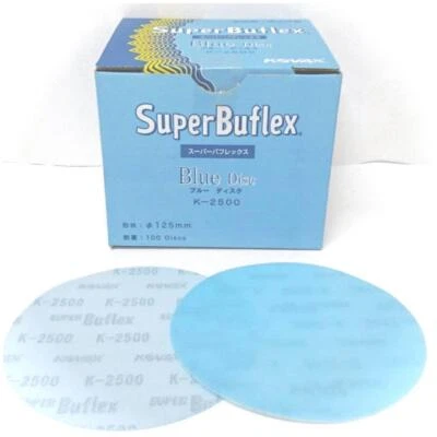 KOVAX Dry Super Buflex disc 125mm dia. Sandpaper K-2500 100 Sheets No hole