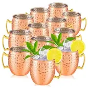 Set of 12 Moscow Mule Mugs Copper Mugs Moscow 12 Count (Pack of 1) Rose Gold