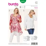 NEW Burda 6615 Women's Blouse Pattern By Spotlight