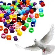300 Pcs Bird Leg Rings Foot Bands for Chicks Bantam Finch Dove Lovebird Quail