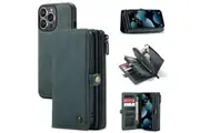 For iPhone 13 Pro Case, Wallet PU Leather Detachable Flip Cover, Blue