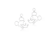 Couture Kingdom Disney Mickey Mouse Earrings Fashion Accessory 7cm Silver