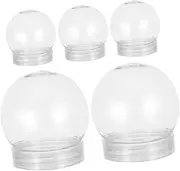 Pack DIY Snow Globes Bulk Kit for Christmas Decorations Make Your Own Snow Globes Plastic Balls and Decorations