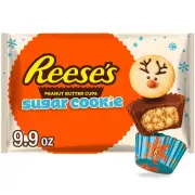 REESE'S Miniatures Sugar Cookie Milk Chocolate Peanut Butter Cups, Christmas Can