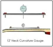 GeetarGizmos NECK CURVATURE (Relief) GAUGE for Guitar and Bass - FREE SHIPPING