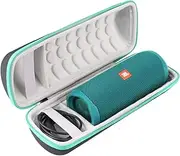 Khanka Hard Travel Case Replacement for JBL FLIP5 Flip 5 / Flip 6 Waterproof Portable Bluetooth Speaker (Teal)