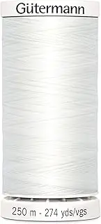 Gutermann Sew-All Thread, Polyester, White, 250 m