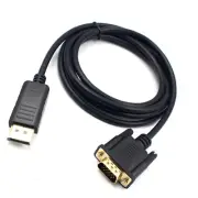 DP Display Port to VGA Converter Male to Male Gold-Plated Cord Adapter Cable d