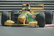 Michael Schumacher Germany Camel Benetton B193 Ford HB V8 duri- 1993 Old Photo 4