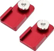 SG Store Cold Shoe Mounting Adapter Cold Shoe Mount 1/4-20 Screw for Camera Cage Monitor Video Light 40 x 22 x 20 mm Red Pack of 2