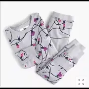NWT J CREWCUTS HOLIDAY CHRISTMAS LIGHTS 2 PIECE PAJAMA PANT SET UNISEX KIDS 12